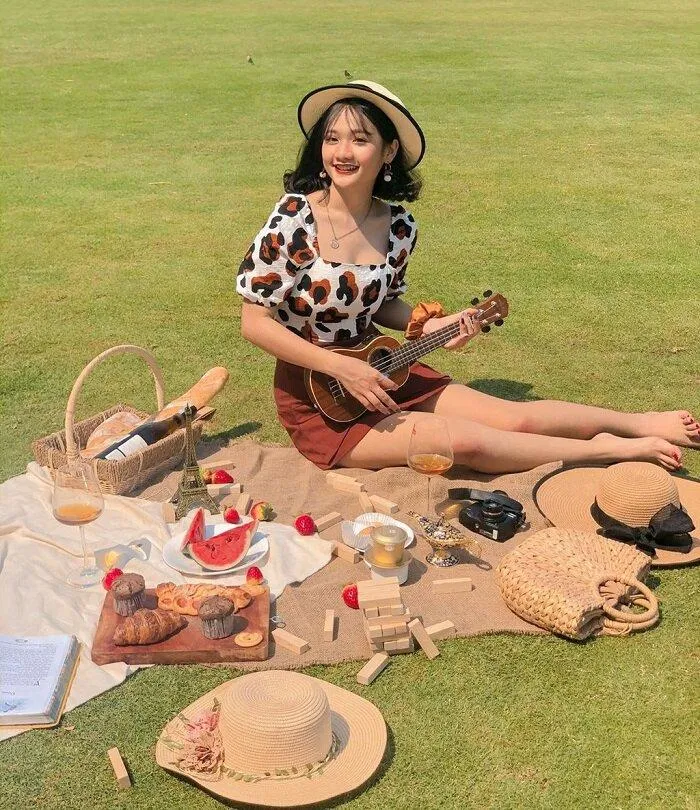 Concept chụp ảnh picnic cực xinh. (Ảnh: Internet) Concept chụp ảnh picnic cực xinh. (Ảnh: Internet)