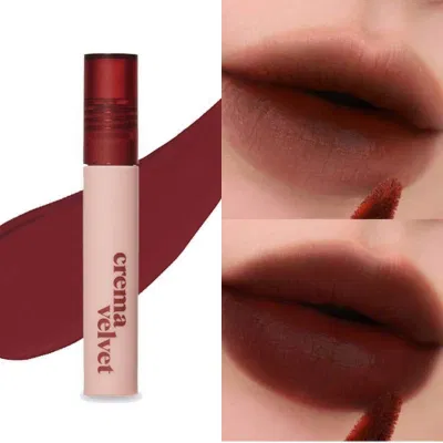Son Kem Lì, Mịn Mượt Như Nhung Etude Crema Velvet Tint màu 02 Chocolate Fudge (Ảnh: Internet)