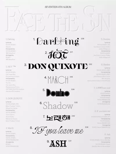 Tracklist hấp dẫn của Face The Sun cuối cùng cũng đã được công bố (Ảnh: Internet)