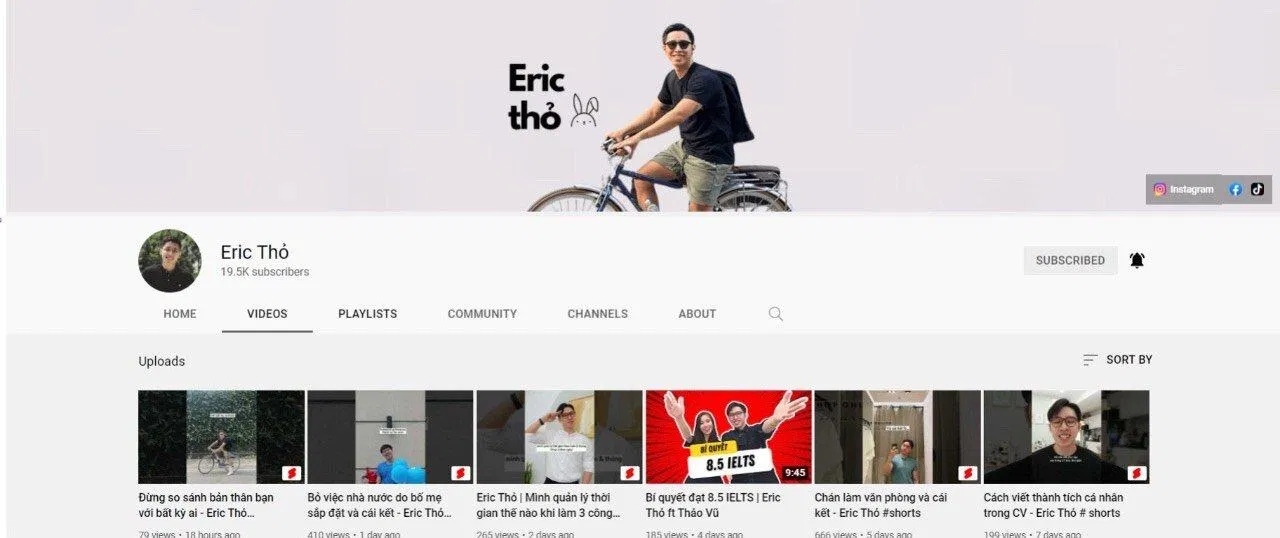 giao-dien-chinh-kenh-youtube-cua-Eric-Tho