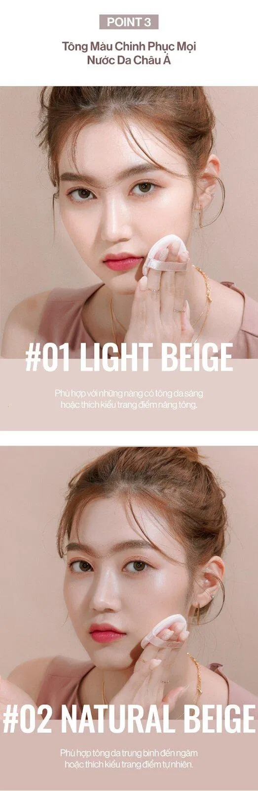 Gilaa Long Wear DD Cushion có 2 tone màu phù hợp với nhiều màu da (Nguồn: Internet)