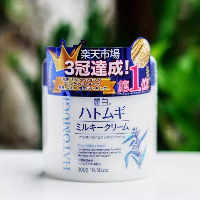 Kem dưỡng ẩm trắng da Hatomugi Moisturizing & Conditioning The Milky Cream (ảnh: internet)