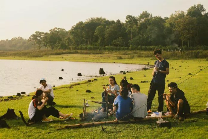 Cắm trại ở hồ Eakao (Ảnh: Internet)