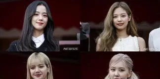 4 cô nàng xinh đẹp Jisoo, Jennie, Lisa, Rosé xinh đẹp tuyệt vời tại Buổi lễ diễn ra ở Đại sứ quán