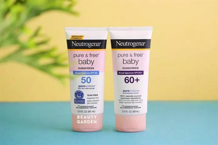 Kem chống nắng Neutrogena Pure & Free Baby Sunscreen Lotion Broad Spectrum SPF 50 ( Nguồn: Internet )