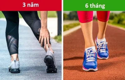 Hãy chú ý đến tuổi thọ của giày để thay kịp thời nhé (Ảnh: Internet)