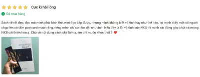 Cảm nhận về cuốn sách của độc giả trên Tiki. (Nguồn: BlogAnChoi)