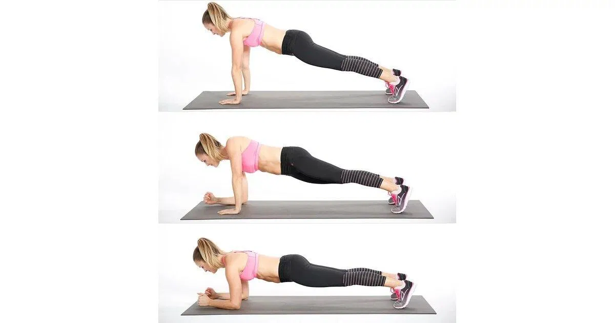 Plank walk-ups (Nguồn: Internet) Plank walk-ups (Nguồn: Internet)