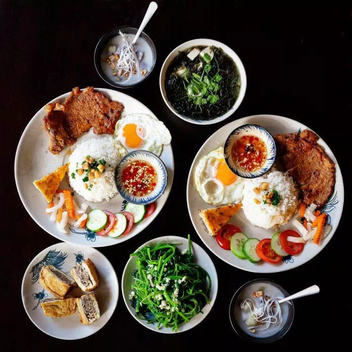Các món ăn tại Quán cơm Đà Nẵng Út Vân (Ảnh Internet)