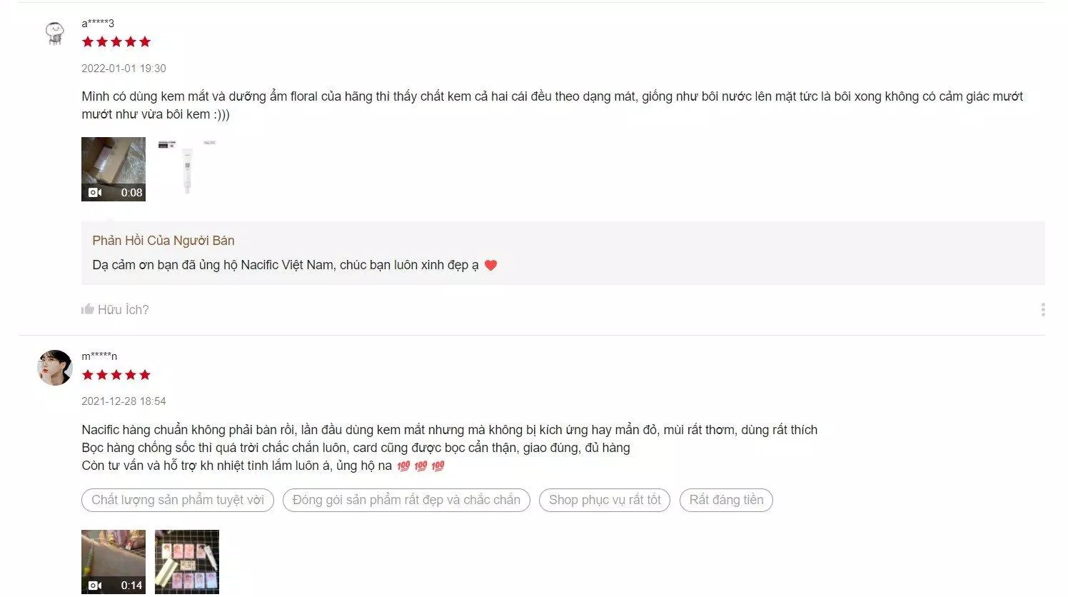 Đánh giá trên Shopee (Nguồn: BlogAnChoi) Đánh giá trên Shopee (Nguồn: BlogAnChoi)