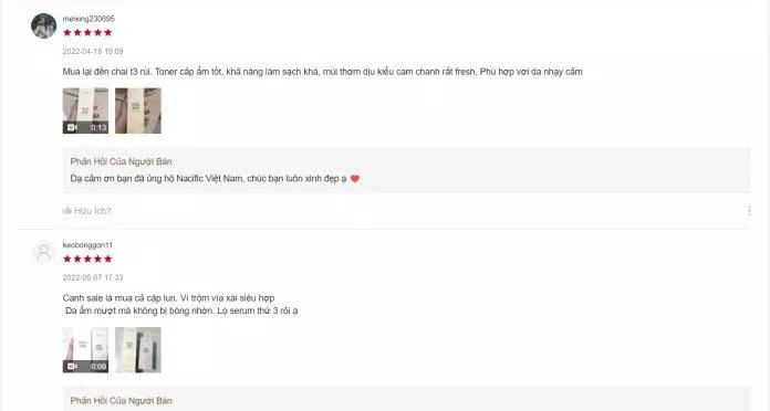 Đánh giá trên Shopee
