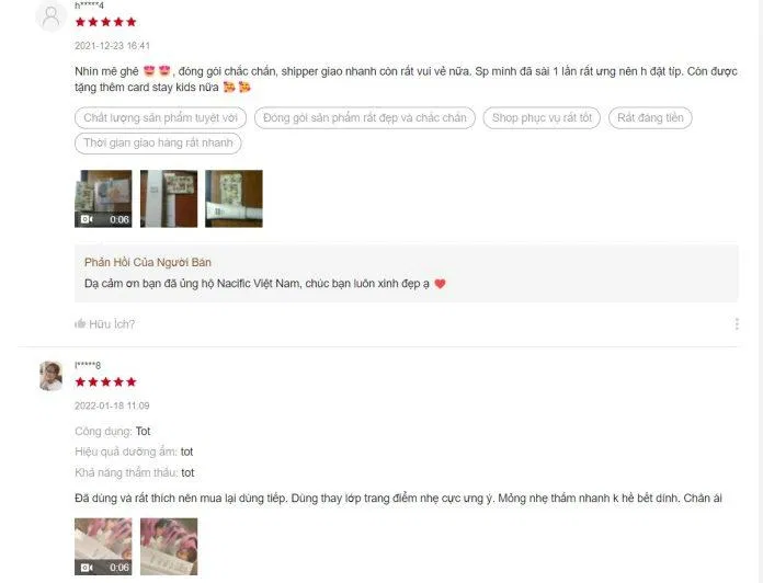 Đánh giá trên Shopee (Nguồn: BlogAnChoi) Đánh giá trên Shopee (Nguồn: BlogAnChoi)