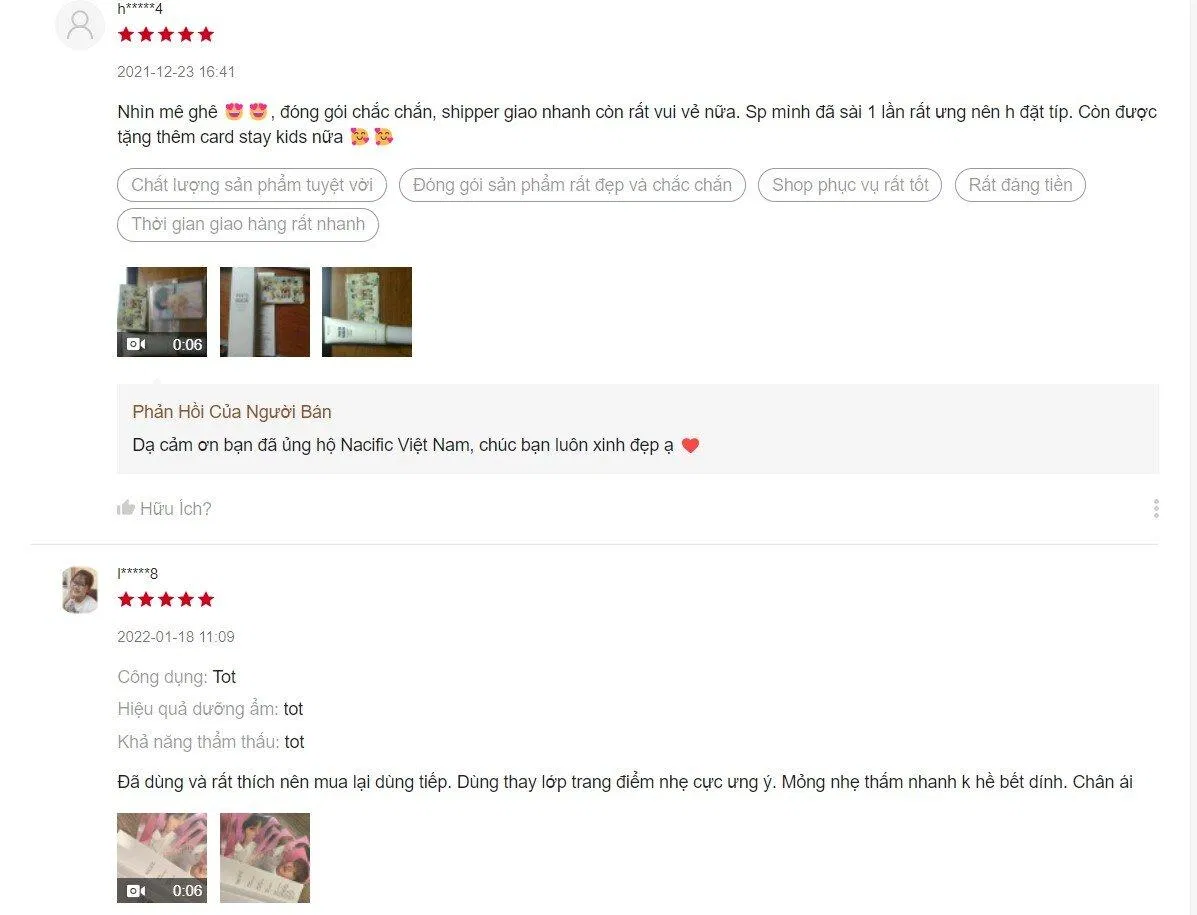 Đánh giá trên Shopee (Nguồn: BlogAnChoi) Đánh giá trên Shopee (Nguồn: BlogAnChoi)