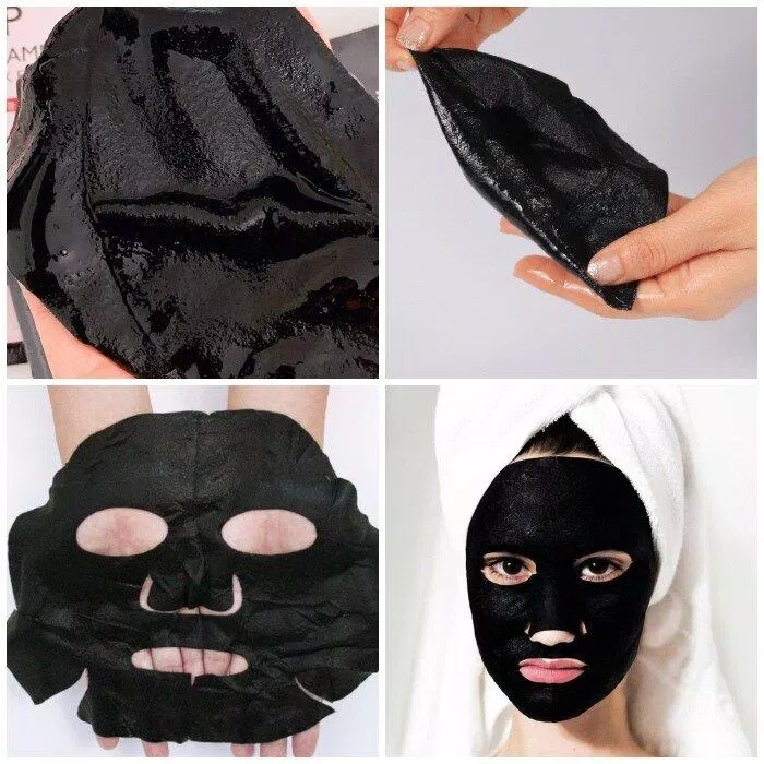 Masque Dr.  Morita Platinum Colloid & Obsidian Extraction Brightening Black Facial Mask contient de nombreux nutriments (Source : Internet)