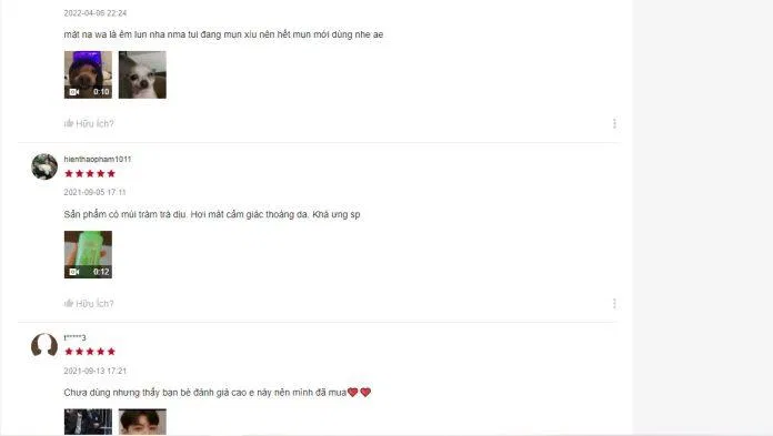 Đánh giá từ khách hàng đã trải nghiệm sản phẩm trên Shopee
