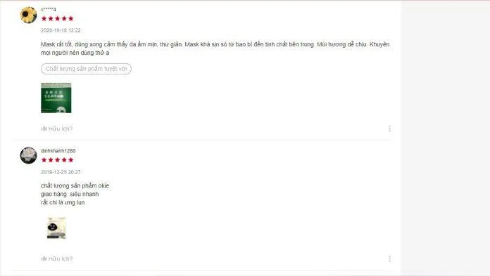 Đánh giá từ khách hàng đã sử dụng sản phẩm trên Shopee (Nguồn: Internet)