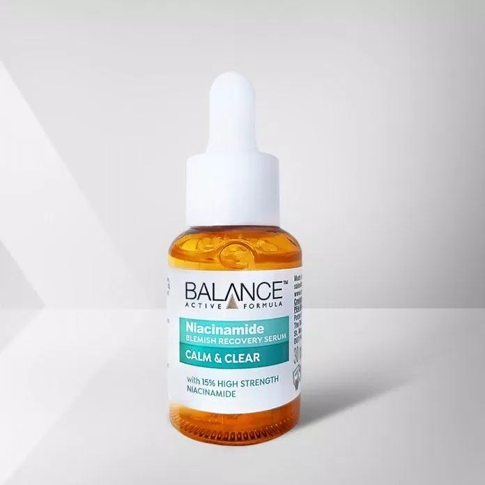 Serum Balance Niacinamide 15% Blemish Recovery được thiết kế dạng chai nhựa với vẻ ngoài đơn giản (nguồn: internet)