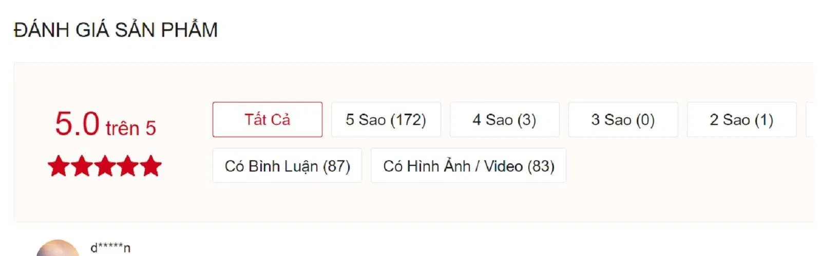 Đánh giá của độc giả trên Shopee. (Ảnh: BlogAnChoi)