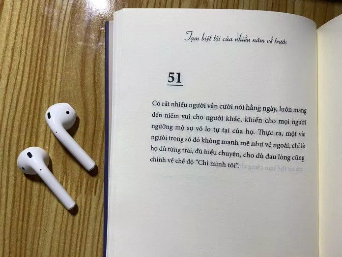 Trích dẫn hay trong sách Tạm biệt tôi của nhiều năm về trước. (Ảnh: BlogAnChoi)