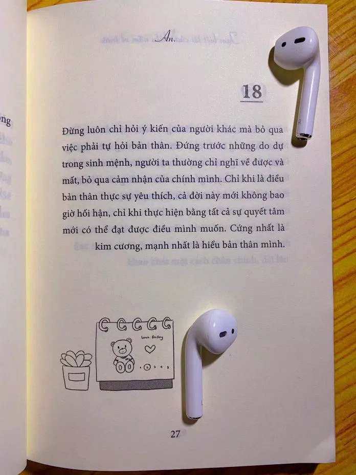 Trích dẫn hay trong sách Tạm biệt tôi của nhiều năm về trước. (Ảnh: BlogAnChoi)
