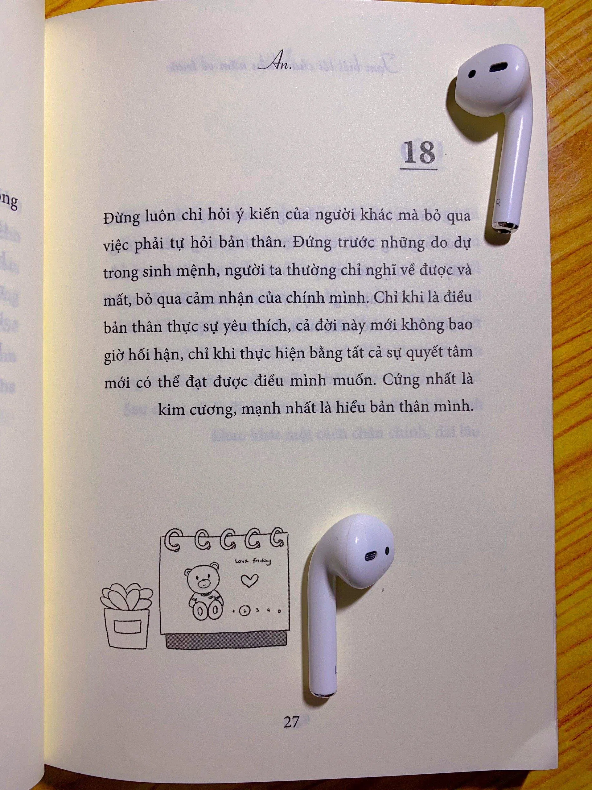 Trích dẫn hay trong sách Tạm biệt tôi của nhiều năm về trước. (Ảnh: BlogAnChoi)