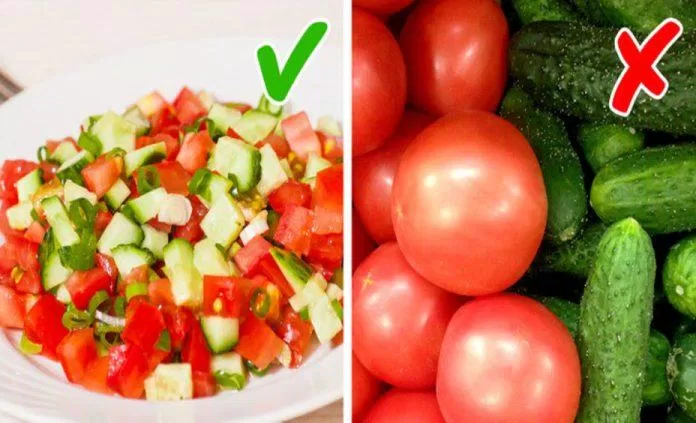 Hai loại quả này chỉ nên kết hợp với nhau trong món salad (Ảnh: Internet)