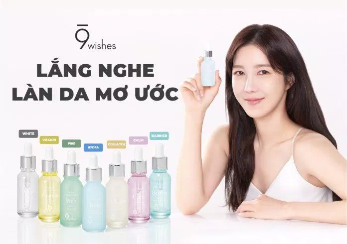 9Wishes muốn thể hiện mong muốn mang đến vẻ đẹp hoàn hảo như mơ ước cho làn da của người dùng. (Nguồn: Internet)