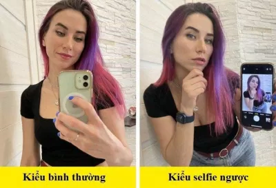 Cách chụp selfie ngược (Nguồn: Internet) Cách chụp selfie ngược (Nguồn: Internet)