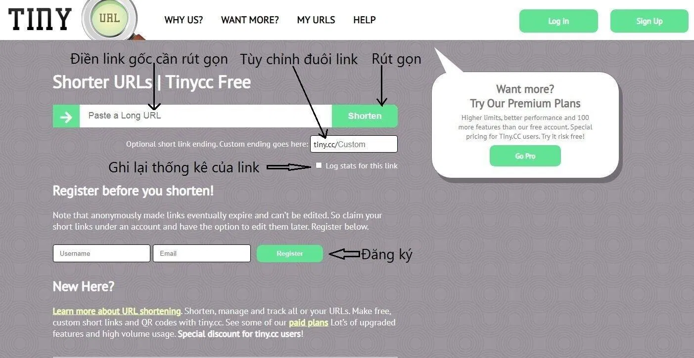 Rút gọn link không cần tài khoản với tiny.cc (Ảnh: BlogAnChoi). Rút gọn link không cần tài khoản với tiny.cc (Ảnh: BlogAnChoi).