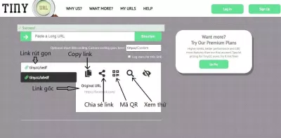 Các link rút gọn đã được tạo với tiny.cc (Ảnh: BlogAnChoi).