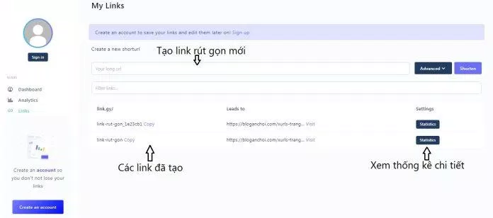 Xem kết quả của các link (Ảnh: BlogAnChoi).