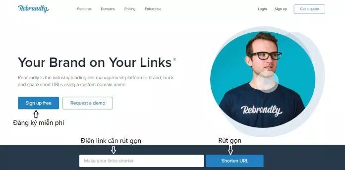 Rút gọn link không cần đăng ký tài khoản với Rebrandly (Ảnh: BlogAnChoi). Rút gọn link không cần đăng ký tài khoản với Rebrandly (Ảnh: BlogAnChoi).