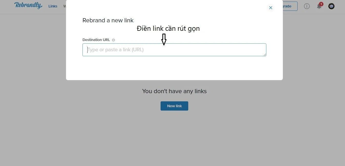 Tạo link rút gọn (Ảnh: BlogAnChoi). Tạo link rút gọn (Ảnh: BlogAnChoi).