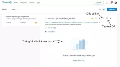 Xem thống kê của link rút gọn (Ảnh: BlogAnChoi).