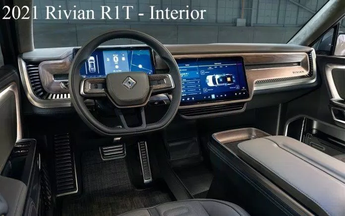 Nội thất của xe R1T (Ảnh: Internet). Nội thất của xe R1T (Ảnh: Internet).