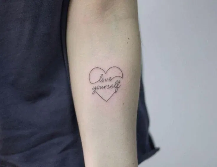 Hình xăm BTS Love Yourself. (Ảnh: Internet) Hình xăm BTS Love Yourself. (Ảnh: Internet)