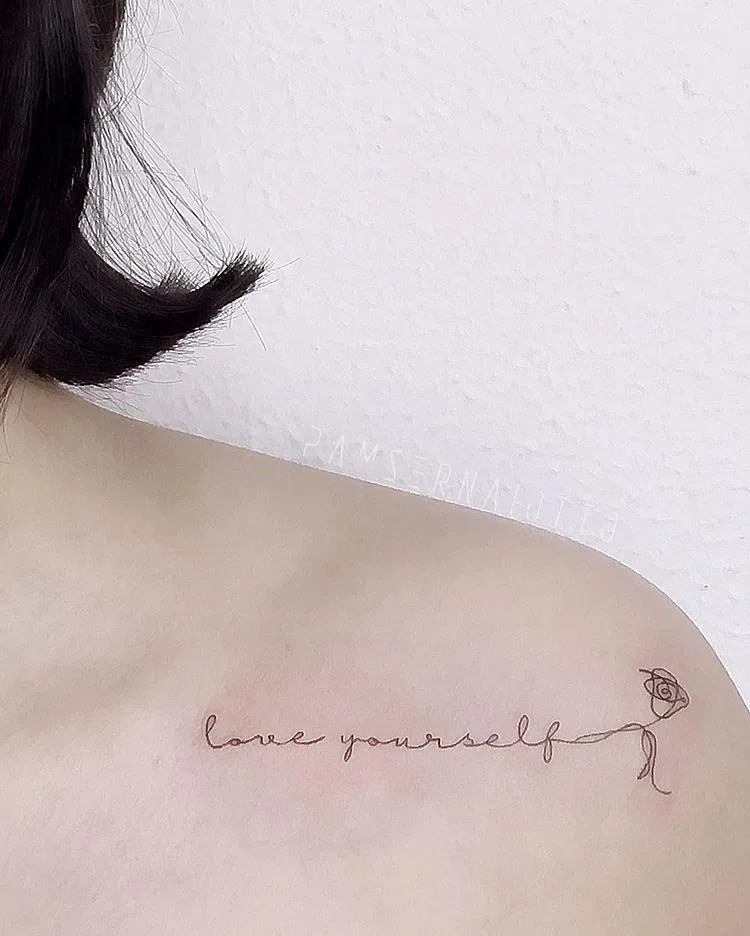 Hình xăm BTS Love Yourself. (Ảnh: Internet) Hình xăm BTS Love Yourself. (Ảnh: Internet)