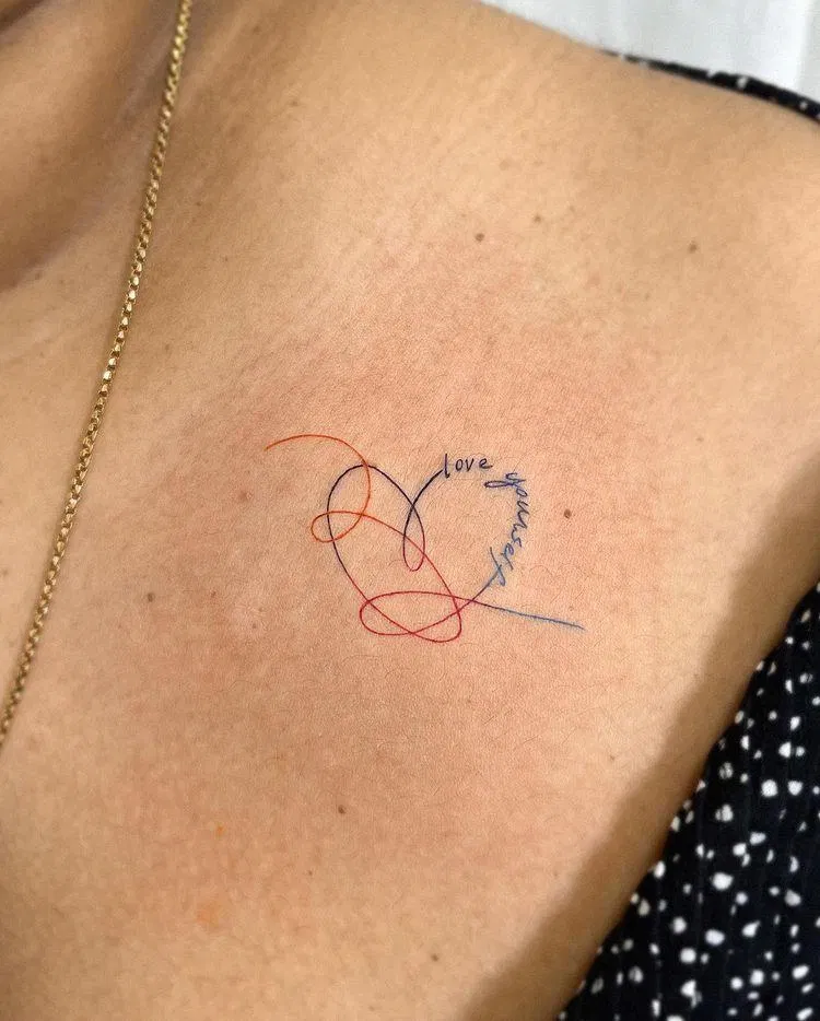 Hình xăm BTS Love Yourself. (Ảnh: Internet) Hình xăm BTS Love Yourself. (Ảnh: Internet)