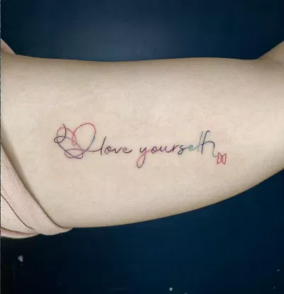 Hình xăm BTS Love Yourself. (Ảnh: Internet) Hình xăm BTS Love Yourself. (Ảnh: Internet)
