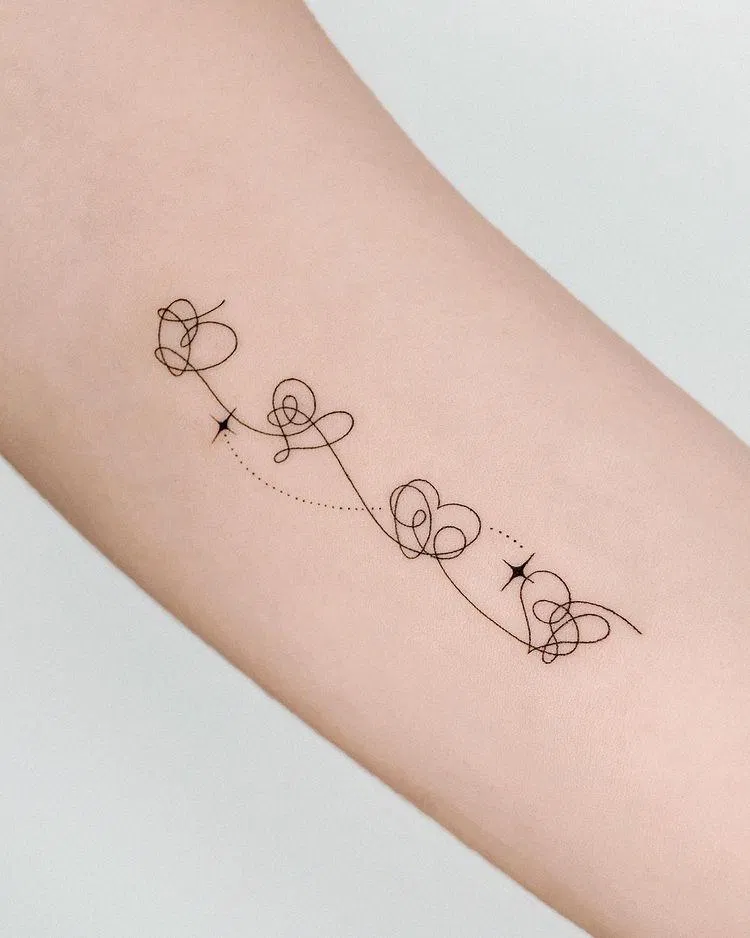 Hình xăm BTS Love Yourself. (Ảnh: Internet) Hình xăm BTS Love Yourself. (Ảnh: Internet)