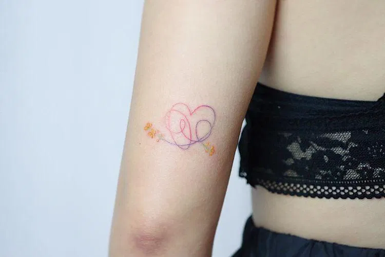 Hình xăm BTS Love Yourself. (Ảnh: Internet) Hình xăm BTS Love Yourself. (Ảnh: Internet)