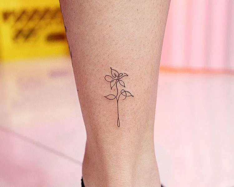 Hình xăm BTS lấy cảm hứng từ hoa Smeraldo. (Ảnh: Internet) Hình xăm BTS lấy cảm hứng từ hoa Smeraldo. (Ảnh: Internet)