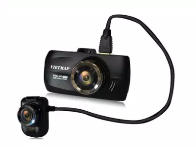 Camera quay được cả phía trước và sau xe đồng thời (Ảnh: Internet). Camera quay được cả phía trước và sau xe đồng thời (Ảnh: Internet).