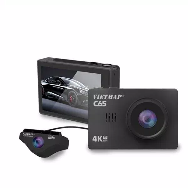 Camera hành trình VietMap C65 (Ảnh: Internet). Camera hành trình VietMap C65 (Ảnh: Internet).