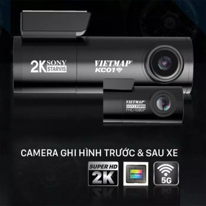 Camera hành trình Vietmap KC01 (Ảnh: Internet). Camera hành trình Vietmap KC01 (Ảnh: Internet).