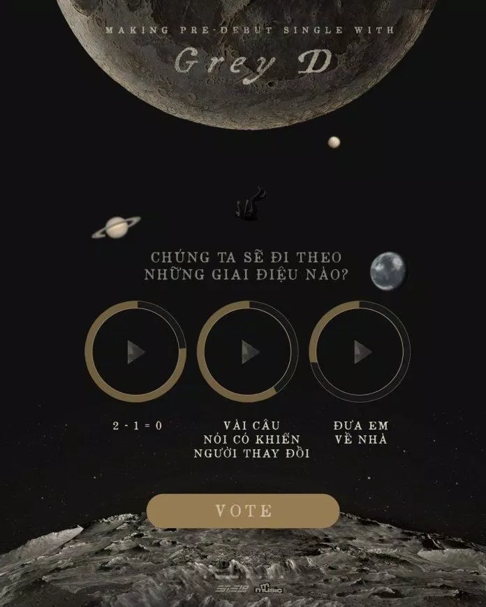 Các phần vote được diễn ra từ ngày 5/6 đến ngày 8/6 (Ảnh: fanpage GREY D)