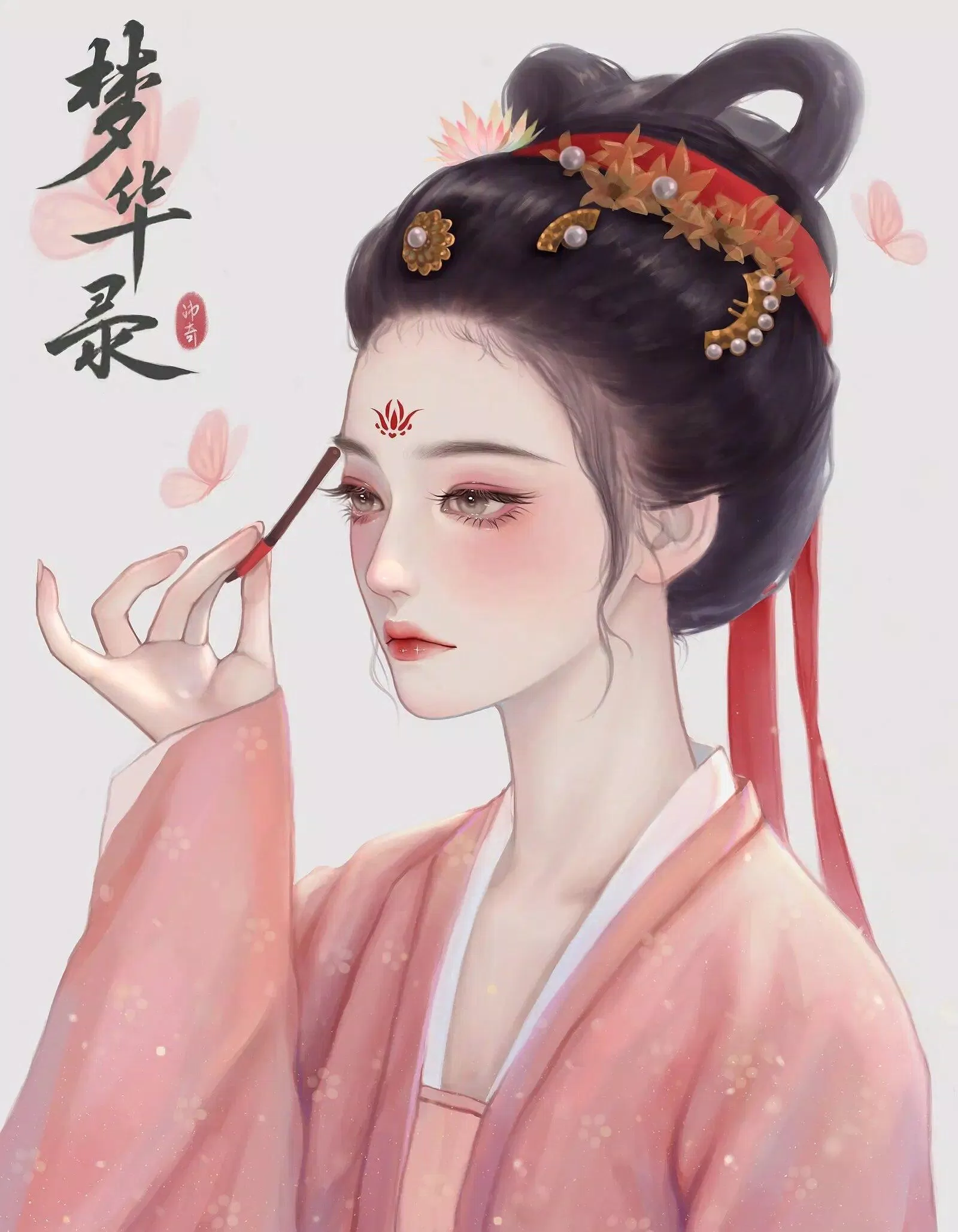 Fanart Mộng Hoa Lục vẽ Trương Hảo Hảo. (Ảnh: Internet)