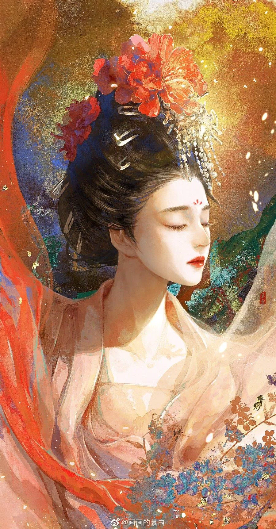 Fanart Mộng Hoa Lục đẹp ngỡ ngàng. (Ảnh: Internet) Fanart Mộng Hoa Lục đẹp ngỡ ngàng. (Ảnh: Internet)