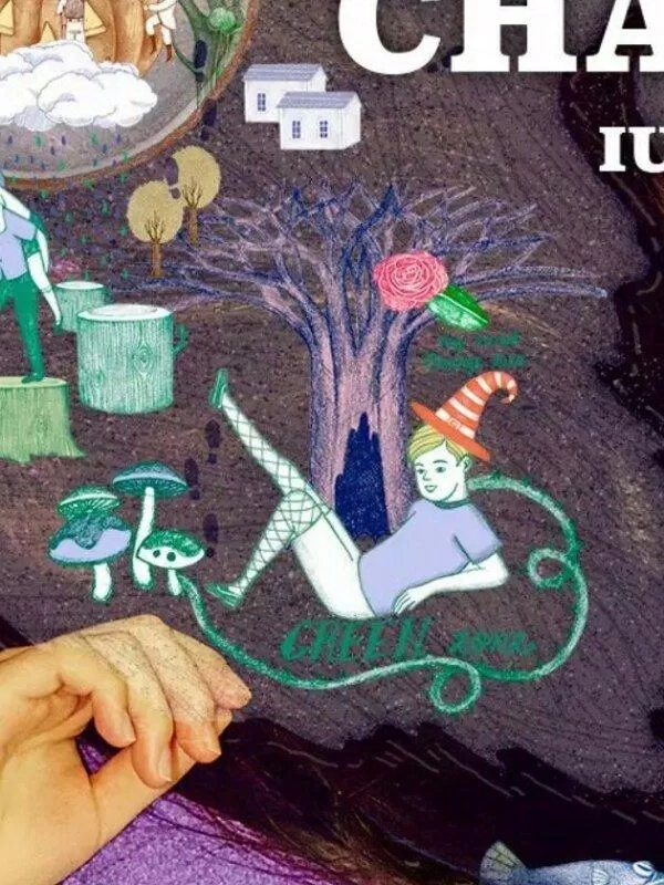 Bìa album bị chỉ trích vì "dung tục hóa" trẻ con của IU (nguồn:internet).