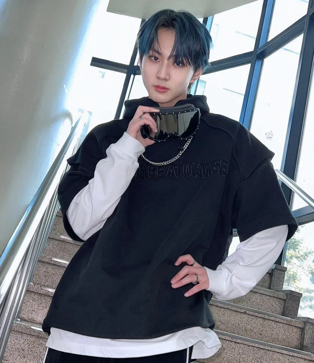 Jungwon (ENHYPEN) thần tượng K-Pop chứng minh khuôn mặt tròn thể hiện độ đáng yêu đỉnh cao. (Nguồn: Internet)